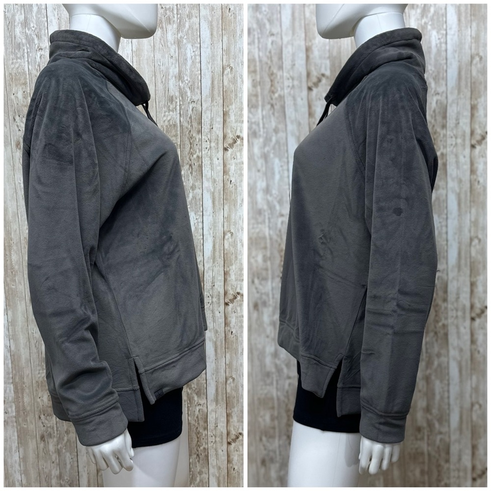 Barefoot Dreams LuxChic Grey Funnel Neck Pullover NWT [13164] - Picture 5 of 8